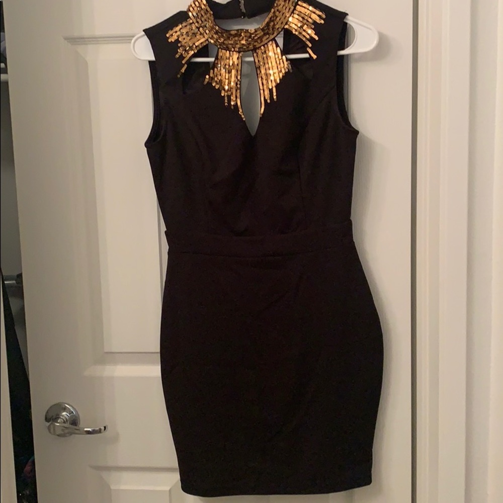Black cocktail dress